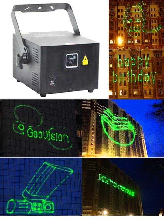 Лазерный проектор для рекламы Promolaser STAGE4 GRAPH SDA 1000G PRO для 500 метров